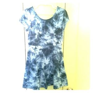 Blue tie dye summer dress. Size 7/8